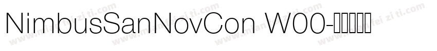 NimbusSanNovCon W00字体转换